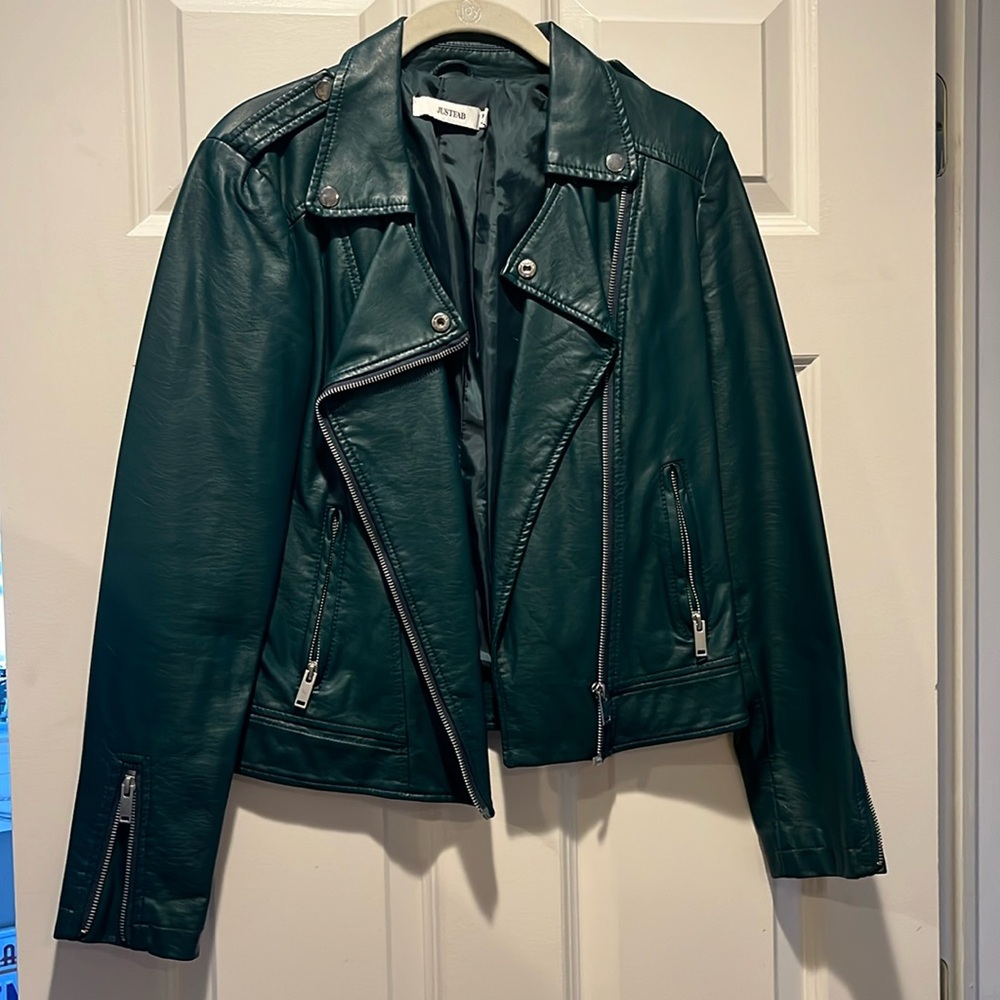 JustFab leather jacket